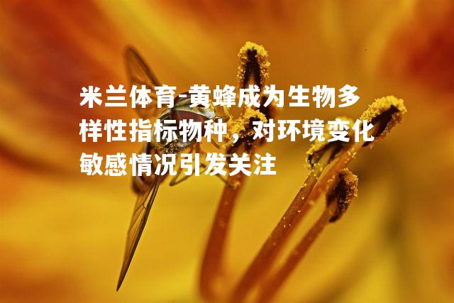 黄蜂成为生物多样性指标物种，对环境变化敏感情况引发关注